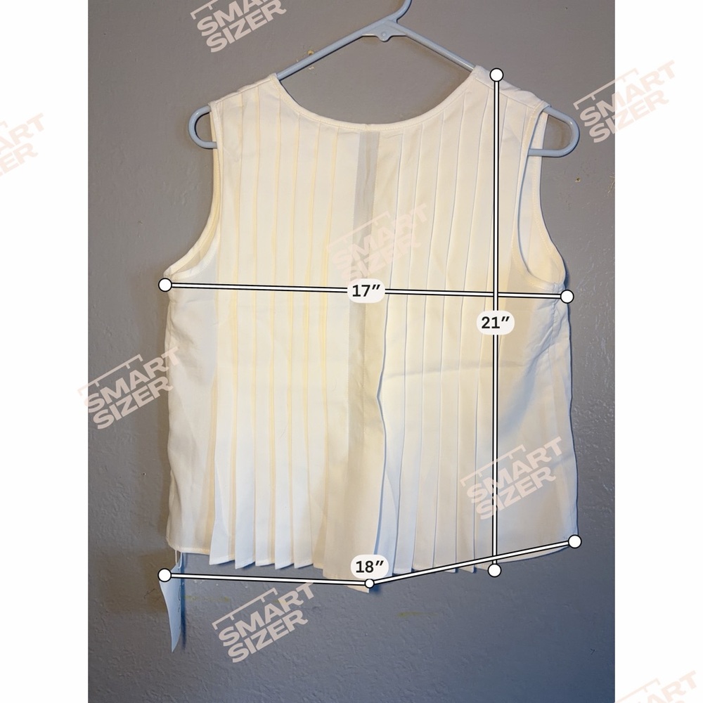 City Bell Bow front tie tank toppleated babydoll sleeveless coquette summer SZ S - Picture 7 of 8